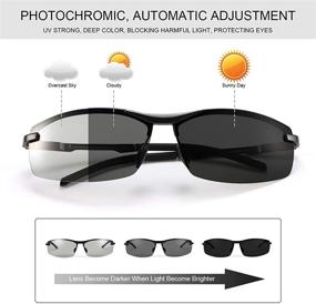 img 3 attached to YIMI Polarized Photochromic Sunglasses A557 Black