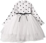 🌸 stylish and adorable: nnjxd toddler girl polka dotted multilayer ruffled long sleeve tutu party dress for your little princess logo