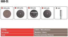 img 2 attached to 🔪 Набор отрезных дисков Dremel 688-01
