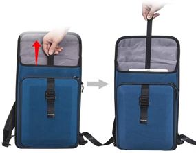 img 1 attached to 🎒 Smatree Business Laptop Backpack: Hard Protective Case for 13-16 inch MacBook Pro, 12.3-13 inch Surface Pro X/7/6, Acer Aspire 5 & more – Blue