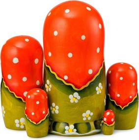 img 2 attached to MUARO Russian Matryoshka Stacking Dolls - Handmade Novelty & Gag Toys - Nesting Doll Set