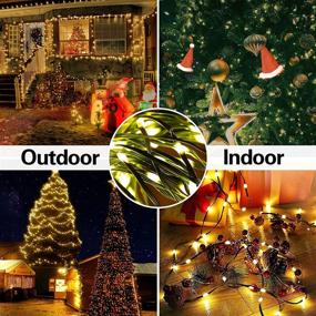 img 1 attached to Enhance your Christmas Decor with 200LED 76FT Long Outdoor String Lights - Waterproof Warm White Xmas Lights for Indoor and Outdoor Use