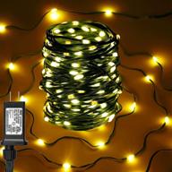 enhance your christmas decor with 200led 76ft long outdoor string lights - waterproof warm white xmas lights for indoor and outdoor use логотип