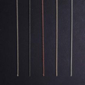 img 2 attached to 📿 Premium 49.2 Feet Necklace Chains: Happy Makers 2mm Brass Plated Jewelry Making Chains with 50 Lobster Clasps and 100 Open Jump Rings in Bulk - Ideal for Women and Men's DIY Jewelry Crafts, 5 Colors Available