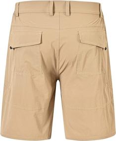 img 3 attached to Stretchy Quick Dry Cargo Shorts for Men - Ideal for Hiking, Cycling, Camping & Travel with 6 Pockets