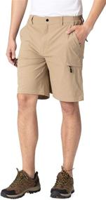 img 2 attached to Stretchy Quick Dry Cargo Shorts for Men - Ideal for Hiking, Cycling, Camping & Travel with 6 Pockets