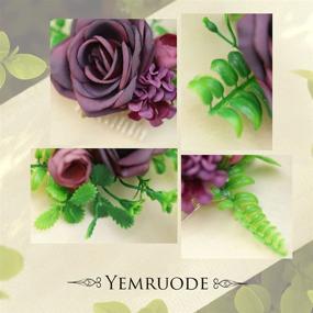 img 2 attached to Yemruode Silver Wedding Headpiece Bridesmaids Hair Care for Styling Tools & Appliances
