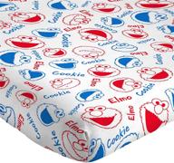 🛏️ sesame street elmo cookie squares twin sheet set - super soft and cozy kid’s bedding with elmo design - long-lasting and comfortable polyester microfiber sheets (official sesame street product) logo