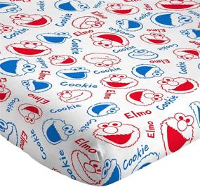 img 2 attached to 🛏️ Sesame Street Elmo Cookie Squares Twin Sheet Set - Super Soft and Cozy Kid’s Bedding with Elmo Design - Long-lasting and Comfortable Polyester Microfiber Sheets (Official Sesame Street Product)