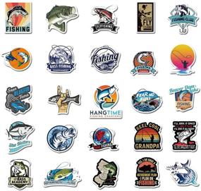 img 2 attached to 🎣 Go Fishing Stickers Pack: 50-Pcs Decals for Cars, Motorcycles, Laptops, and More - Waterproof and Sunlight-Proof