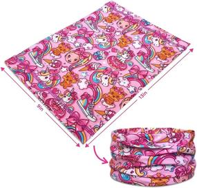 img 1 attached to 🌈 Nickelodeon Girls Jojo Gaiter Face Cover for Enhanced Protection - Trendy Accessories