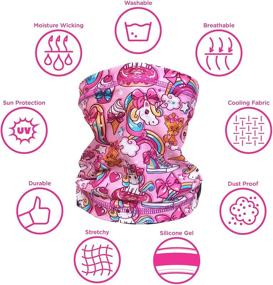 img 2 attached to 🌈 Nickelodeon Girls Jojo Gaiter Face Cover for Enhanced Protection - Trendy Accessories