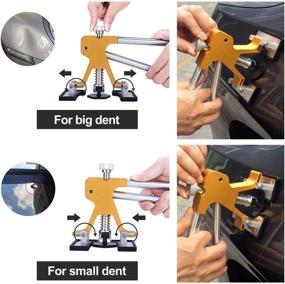 img 3 attached to 🔧 GLISTON 45pcs Paintless Dent Repair Tool Kit: Adjustable Width, Golden Lifter, Bridge Puller, Glue Gun - for Cars, Motorcycles, Refrigerators & More!