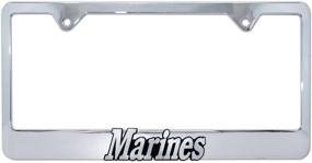 img 1 attached to 🚀 Marines Chrome License Plate Frame by Elektroplate: A Durable and Stylish Addition to Your Vehicle