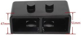 img 3 attached to 2-Inch Rear Leveling Lift Kit Block with U Bolts for 2004-2021 Ford F150 2WD 4WD by ZY WHEEL