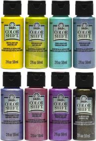 img 4 attached to 🎨 FolkArt Color Shift Acrylic Craft Paint Set: Beginner-Friendly Metallic Finish, Indoor & Outdoor Use, Non-Toxic Formula, 2 oz, 8 Fl Oz