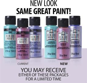 img 3 attached to 🎨 FolkArt Color Shift Acrylic Craft Paint Set: Beginner-Friendly Metallic Finish, Indoor & Outdoor Use, Non-Toxic Formula, 2 oz, 8 Fl Oz