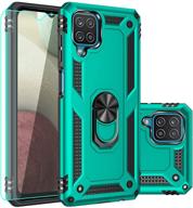 📱 samsung galaxy a12 case with screen protector - military grade, 16ft. drop tested cover, magnetic kickstand & car mount - mint logo