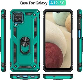 img 3 attached to 📱 Samsung Galaxy A12 Case with Screen Protector - Military Grade, 16ft. Drop Tested Cover, Magnetic Kickstand & Car Mount - Mint