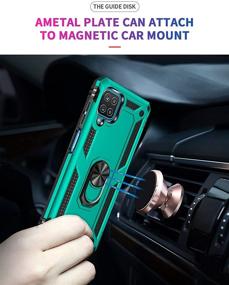 img 1 attached to 📱 Samsung Galaxy A12 Case with Screen Protector - Military Grade, 16ft. Drop Tested Cover, Magnetic Kickstand & Car Mount - Mint