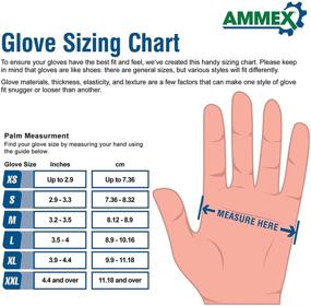 img 1 attached to 🧤 High-Quality AMMEX Indigo Nitrile Exam Gloves: 3 Mil Thickness, Powder-Free, Textured & Disposable Solution