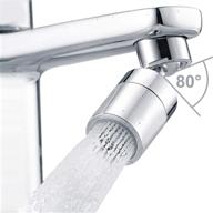 🚰 high-quality solid brass kitchen sink faucet aerator with waternymph – big angle swivel dual-function 2 sprayer attachment – 360-degree swivel – polished chrome finish – 1.8gpm flow rate logo