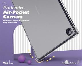 img 1 attached to 📱 Dadanism Tablet Case for Samsung Galaxy Tab A7 10.4 Inch 2020 (SM-T500/T505/T507), Clear TPU Protective Cover with Tear-Resistant Design, Soft & Flexible, Lightweight, Transparent Back Case with Corner Protection