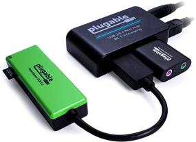 img 2 attached to 💡 Plugable USB 2.0 4-Port High Speed Hub: Boost Connectivity with 12.5W Power Adapter