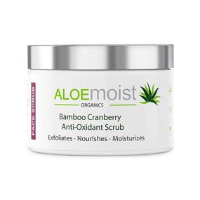 img 4 attached to 🎋 Revitalizing Bamboo & Cranberry Face Scrub: Exfoliate, Hydrate & Renew Skin with Aloe Vera, Vitamin C & E Oil