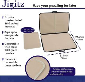 img 1 attached to Jigitz Jigsaw Puzzle Board Carrying