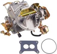 🔧 geluoxi 2-barrel carburetor carb 2100 2150: compatible with 1964-1982 fo-rd f100 f250 f350 mustang mercury 289 302 351 cu engine, je-ep wagoneer 1964-1978 with 360 cu engine (electric choke) logo