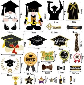 img 3 attached to CAVLA Graduation Stickers Decorations Supplies