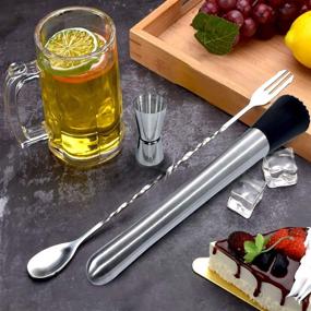 img 1 attached to GUGELIVES Muddler: A Professional Stainless Steel Bartender Essential