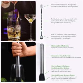 img 2 attached to GUGELIVES Muddler: A Professional Stainless Steel Bartender Essential