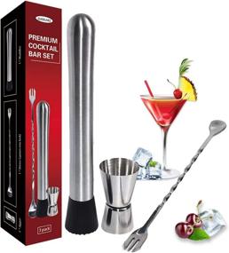 img 4 attached to GUGELIVES Muddler: A Professional Stainless Steel Bartender Essential