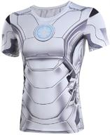 fashion graphic superhero compression workouts boys' clothing for tops, tees & shirts logo