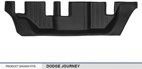 img 1 attached to 🚗 MAXLINER 3rd Row Floor Mats - Black | Compatible with 2012-2018 Dodge Journey