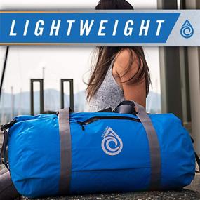 img 2 attached to 🎒 Aqua Quest Slipstream Duffel Bag: 100% Waterproof, Lightweight, Durable - Perfect for Sport, Travel, Boating - 50L, Blue/Black/Orange