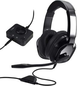 img 4 attached to Black Amazon Basics Gaming Headset for PC, Consoles (Xbox, PS4), and Desktop Mixer - Enhanced SEO