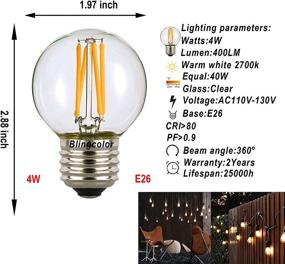 img 3 attached to Blingcolor Dimmable Filament Dressing Equivalent: Enhancing Ambience with Just the Right Amount of Light