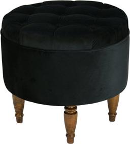 img 4 attached to Sole Collection Upholstered Ottoman Footstool Furniture and Accent Furniture