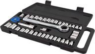 greatneck pso40h 40-piece ratchet and socket set: superior quality with ergonomic handle logo