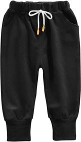 img 1 attached to Basketball Sweatshirt Tracksuit Striped SweatPants Boys' Clothing