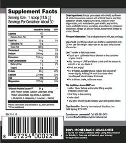 img 2 attached to 🍫 Beverly International UMP Chocolate Protein Powder - 30 Servings, 32.8 oz (2lb .8 oz) - Unique Whey-Casein Ratio for Lean Muscle Building, Fat Burning, and Easy Digestion, No Bloat