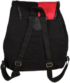img 1 attached to Vibrant Harley Quinn Knapsack Mochila for Comic Book Lovers