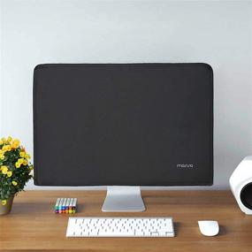 img 1 attached to MOSISO Monitor Dust Cover: Protect Your 22-25 inch LCD/LED/HD Panel with Anti-Static Dustproof Sleeve for iMac, PC, and TV - Black