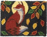🦊 20.5x15 inch latch hook rug kit - diy rugs hook rug tapestry kit with latch hook needlework - ur max beauty (fox) logo