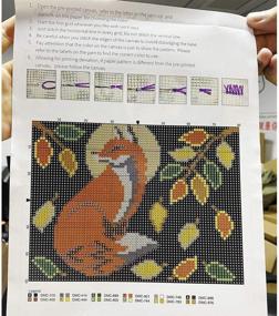 img 1 attached to 🦊 20.5X15 Inch Latch Hook Rug Kit - DIY Rugs Hook Rug Tapestry Kit with Latch Hook Needlework - UR MAX Beauty (Fox)