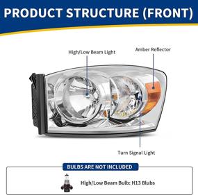 img 2 attached to Headlight 2006 2008 2006 2009 Replacement Reflector