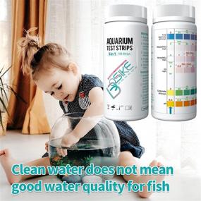 img 1 attached to 🐠 BOSIKE Aquarium Test Strips 6 in 1: Accurate Water Testing Kit for Freshwater, Fish Tank, and Fish Pond - Nitrate, Nitrite, Cl2, Carbonate, pH, and Total Hardness Testing with Ammonia Strips